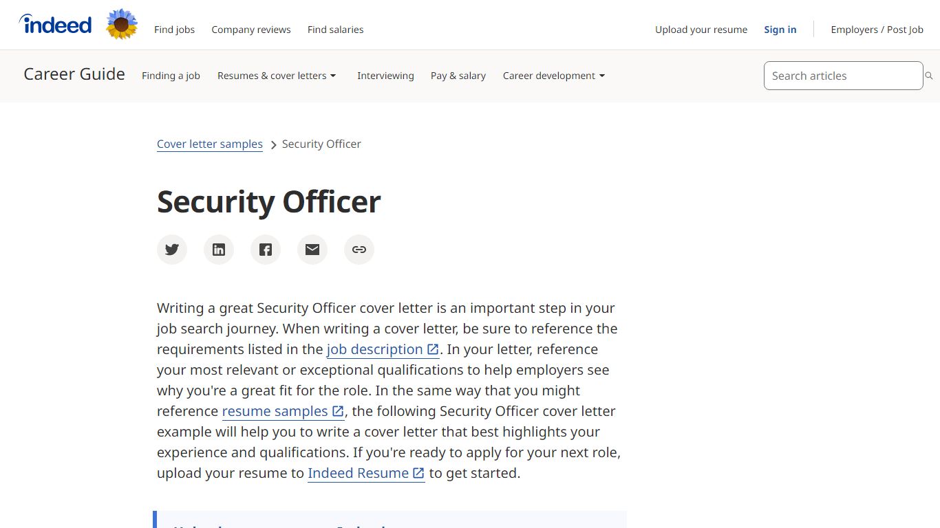 Security Officer Cover Letter Examples and Templates | Indeed.com